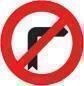 Giro a la derecha prohibido