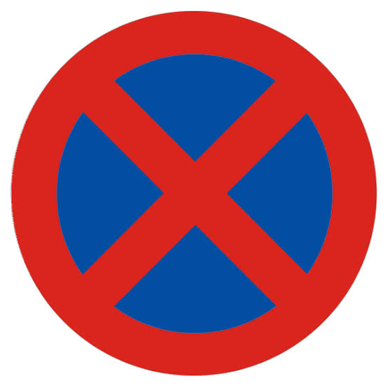 Parada y estacionamiento prohibidos