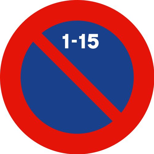Estacionamiento regulado con horario (zona azul)